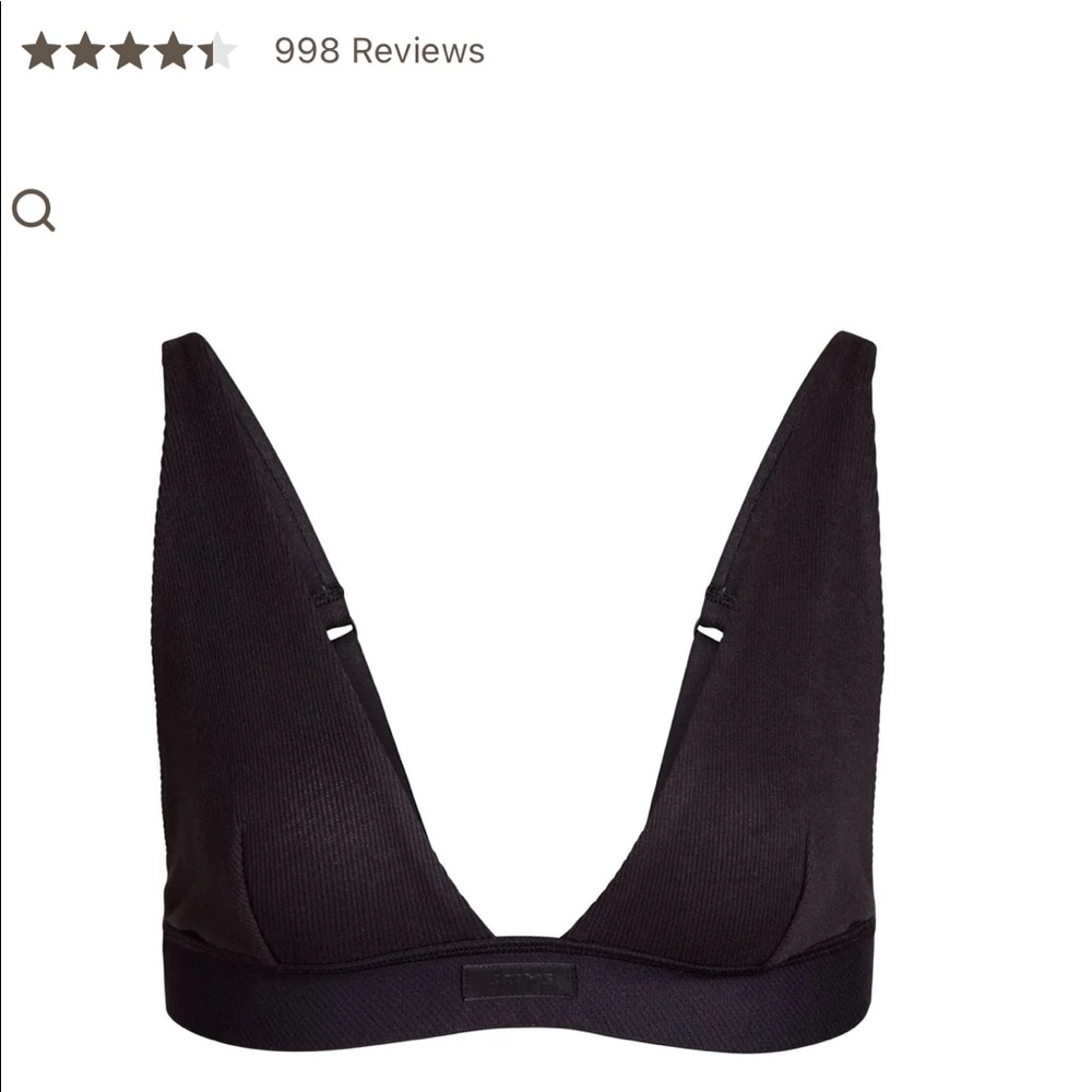 SKIMS Cotton Plunge Bralette NEVER OPENED